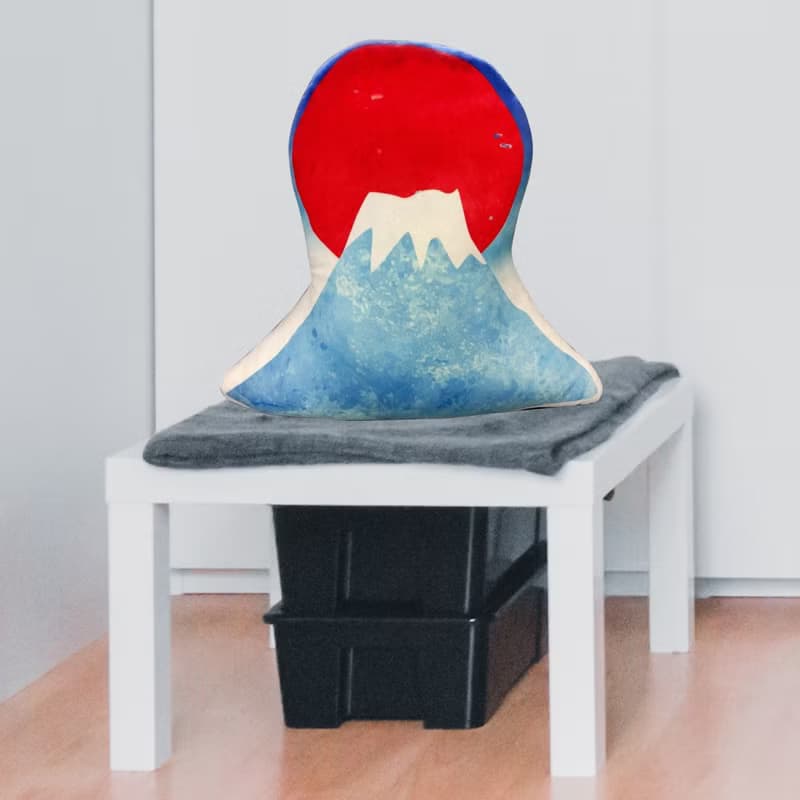 富士山 抱枕