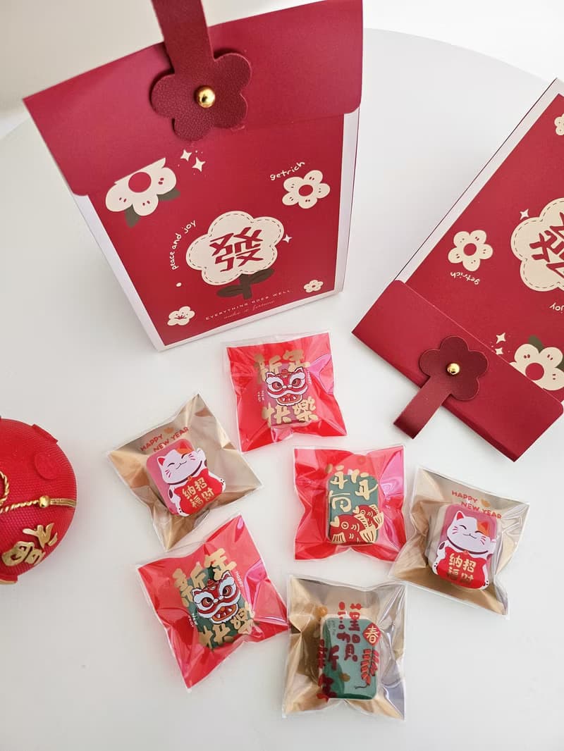 有錢花 麻將造型蠟燭禮袋