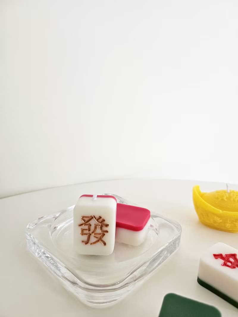 有錢花 麻將造型蠟燭禮袋