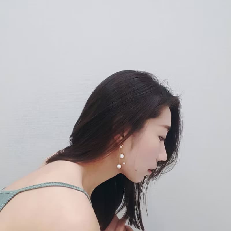 【品牌設計款最佳禮物】垂墜天然 珍珠14k合金 耳環 多種戴法