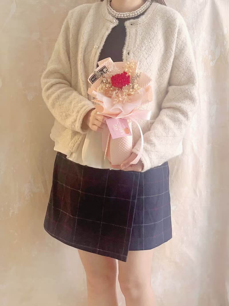 只限香港 母親節花束系列 小心意紅色 康乃馨 永生花 保鮮花