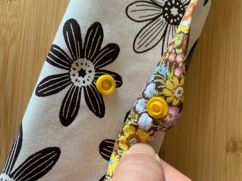 文青風環保純棉筷袋~繁花似錦 時尚咖 日本 潮物 收納 手作餐具袋