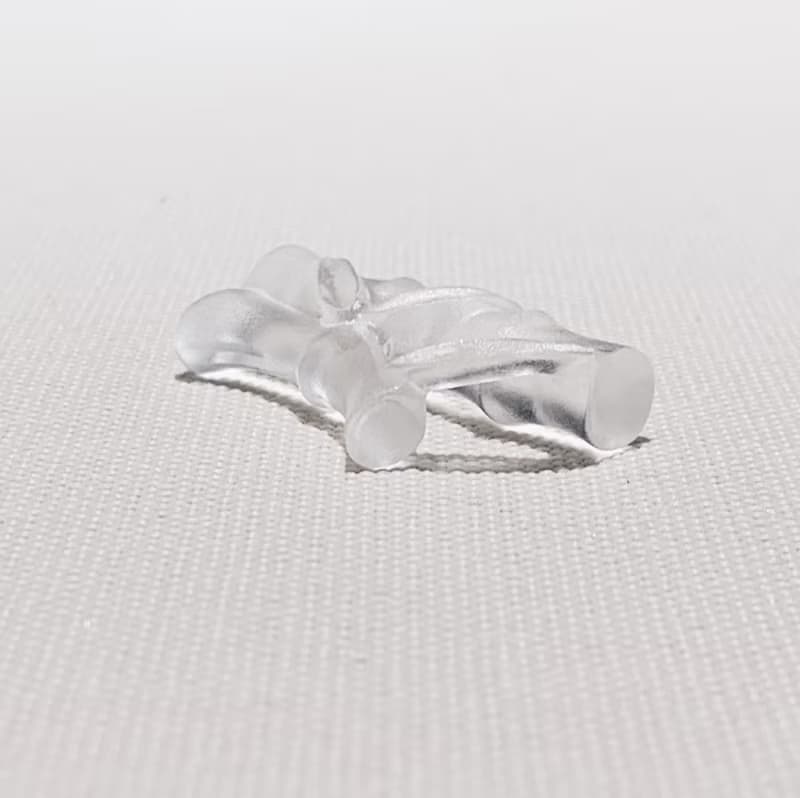 琉璃 竹節 茶枕