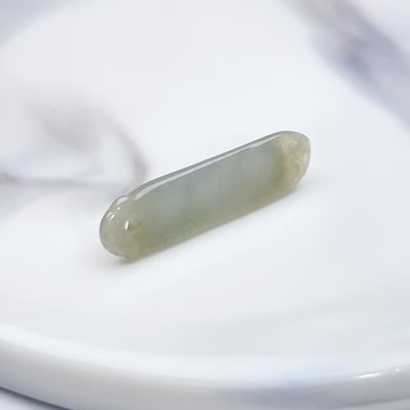 冰種翡翠福豆吊飾 | 天然緬甸玉翡翠A貨 | 送禮