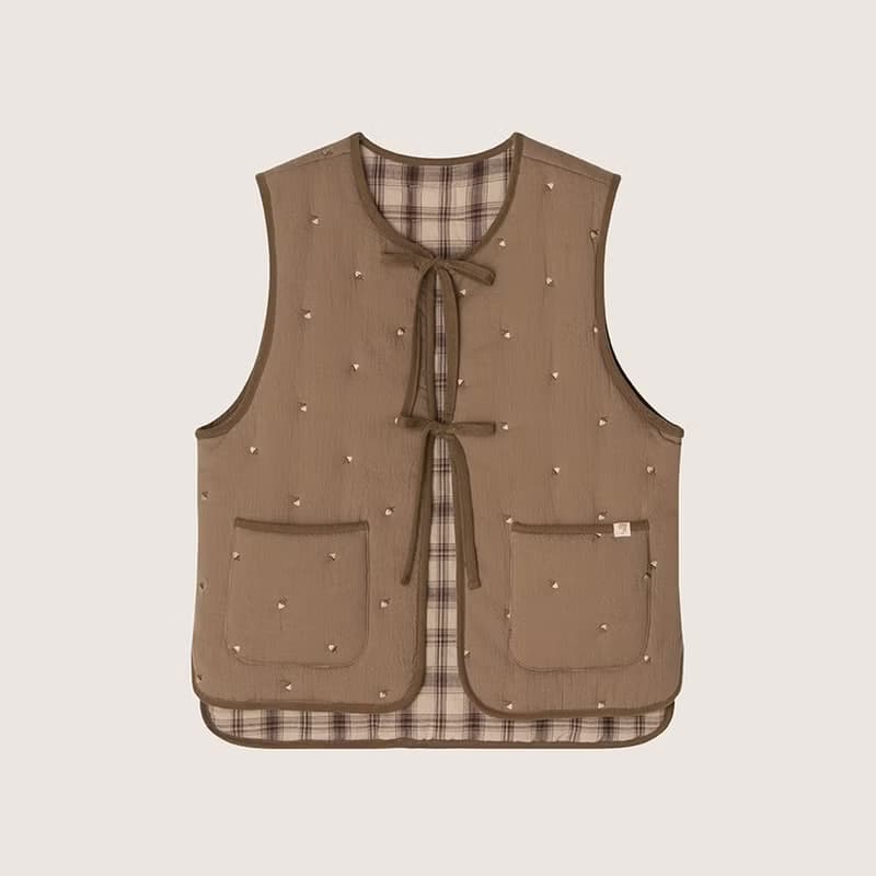 Adult Acorn Quilted Vest