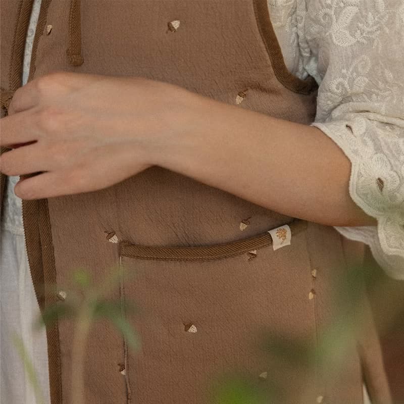 Adult Acorn Quilted Vest