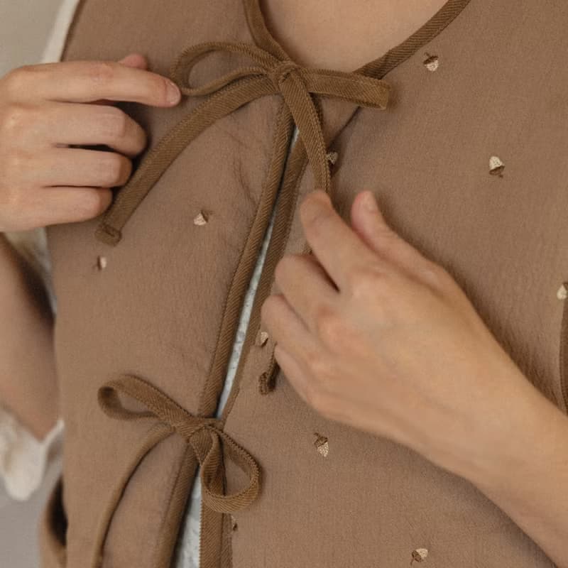 Adult Acorn Quilted Vest