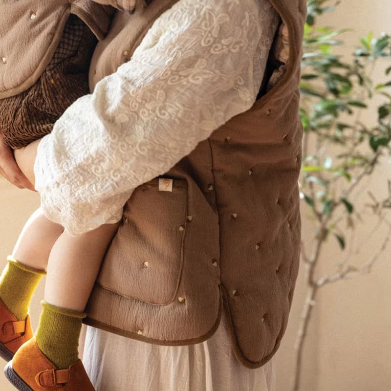 Adult Acorn Quilted Vest