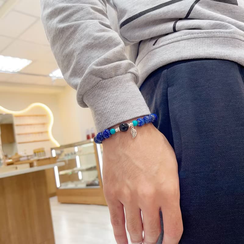 一葉致富青金石手鍊