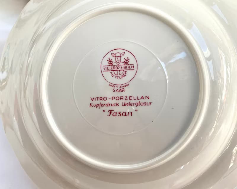 復古深湯盤 Villeroy & Boch 紅色瓷器 70 年代德國
