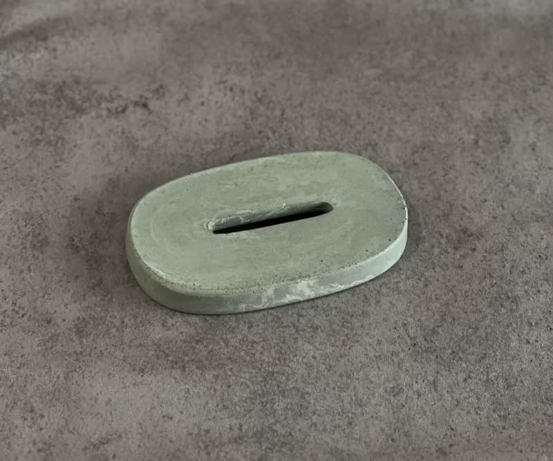 肥皂盒/莫蘭迪綠/擴香石/水泥/擺件/交換禮物/母親節/香皂架