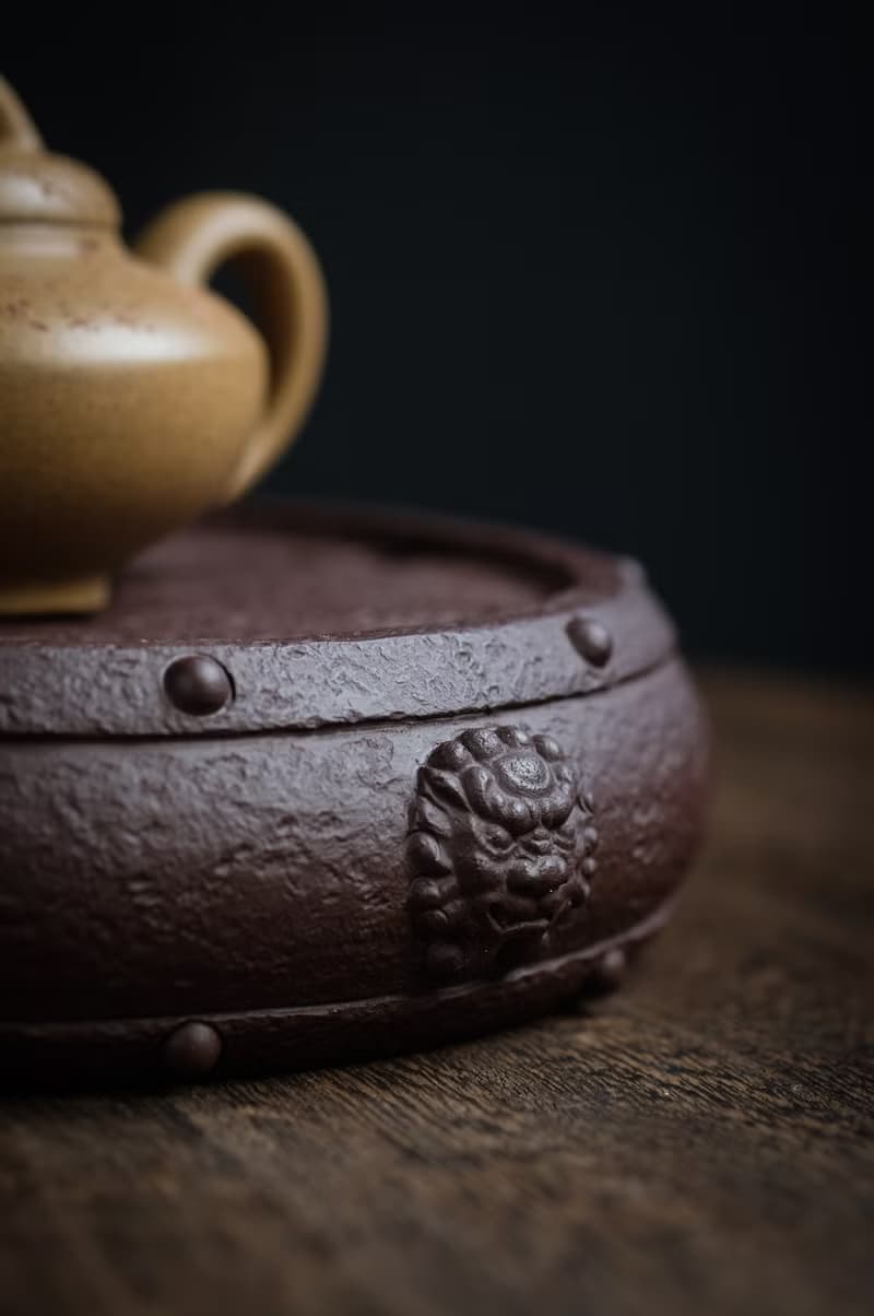 送禮紫砂壺茶壺石鼓 干泡 一鼓作气  以秦石鼓做原型 古韵十足 设