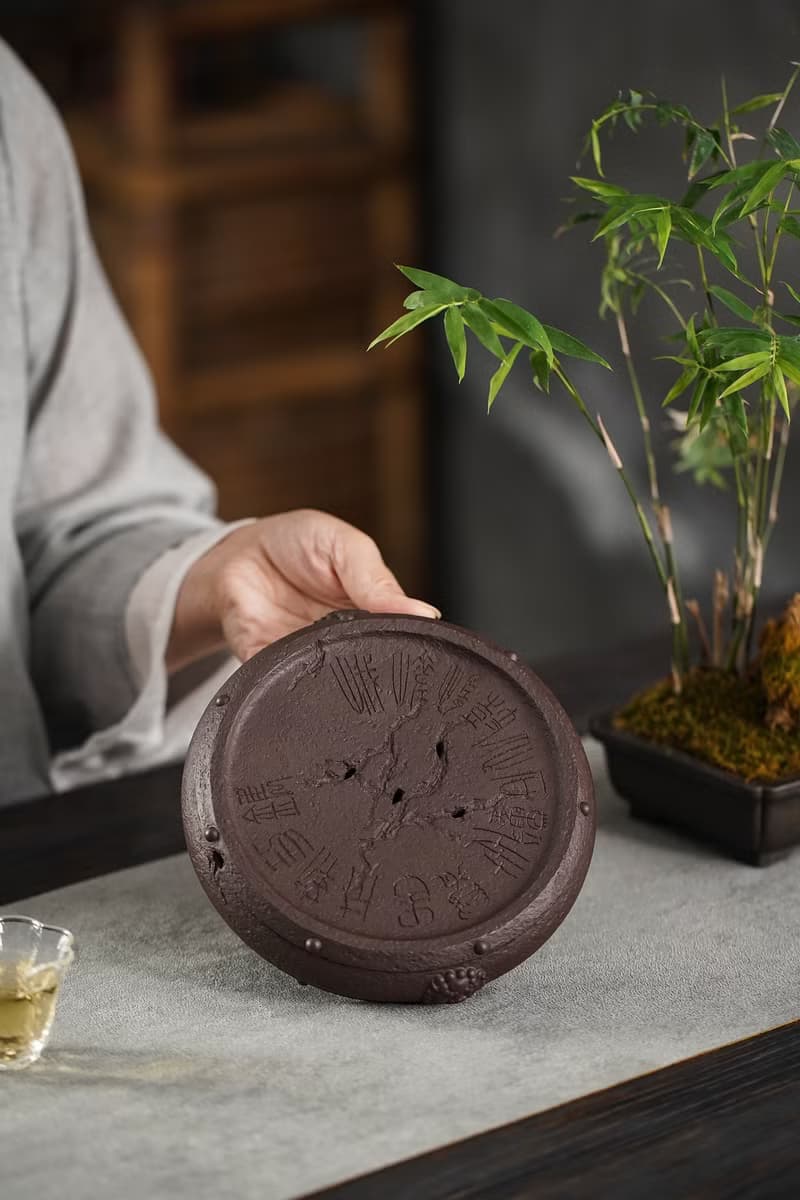 送禮紫砂壺茶壺石鼓 干泡 一鼓作气  以秦石鼓做原型 古韵十足 设