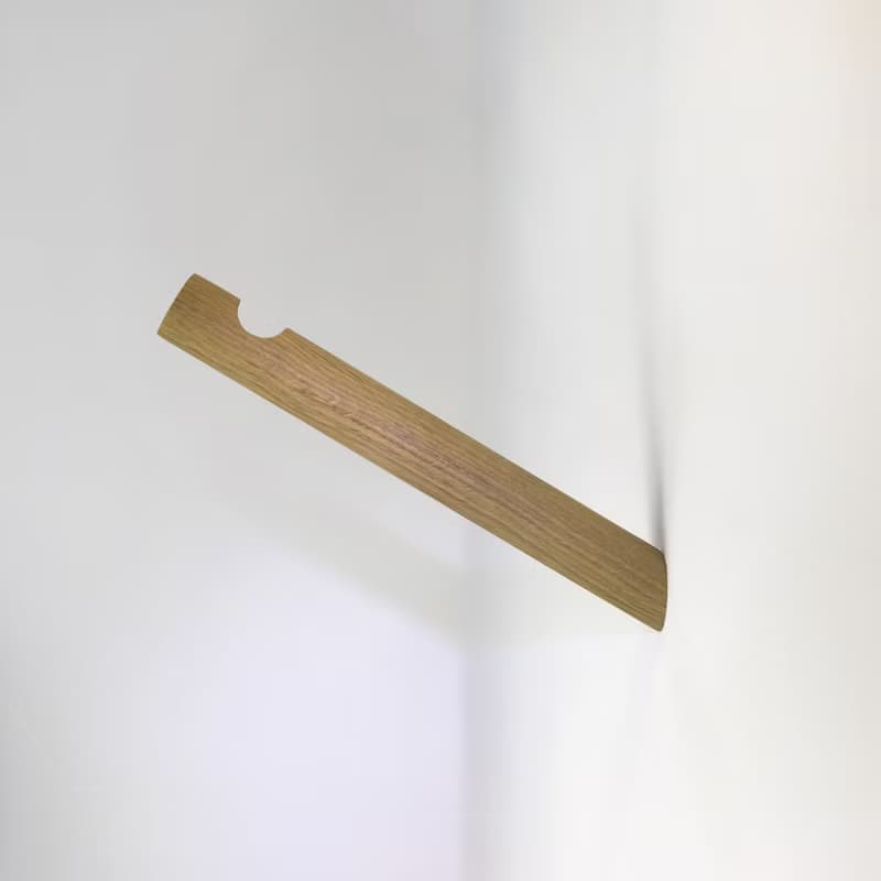 Oak wood wall hook.Minimalist wall storage. Macramé holder. Plant rack hanger.