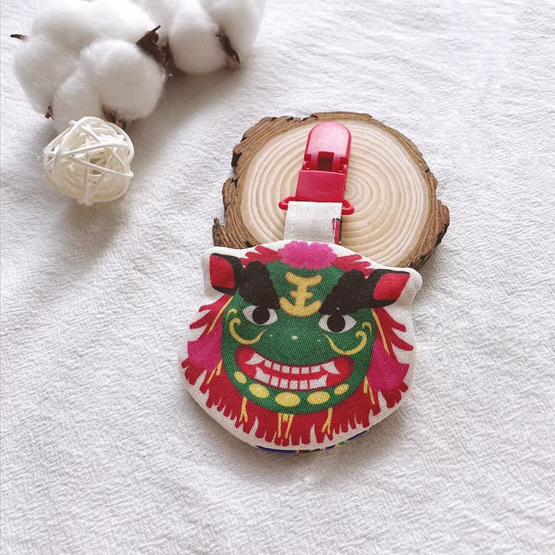 醒獅頭 新年 喜慶 平安符袋 護身符袋 香火袋