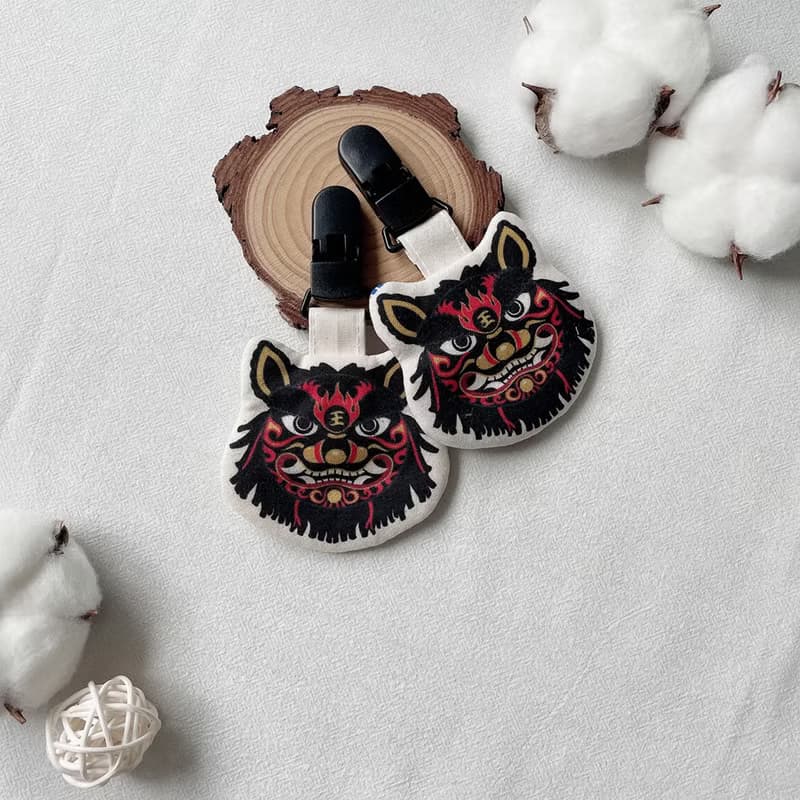 醒獅頭 新年 喜慶 平安符袋 護身符袋 香火袋