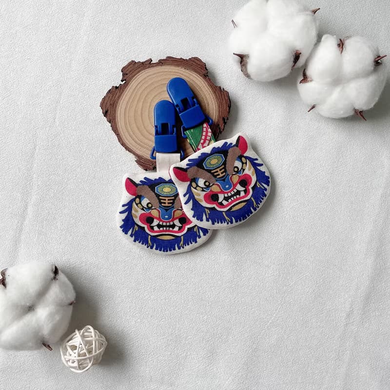 醒獅頭 新年 喜慶 平安符袋 護身符袋 香火袋