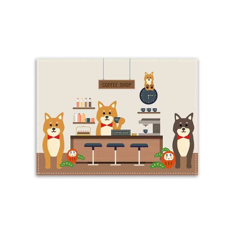 柴犬 桌布 露營