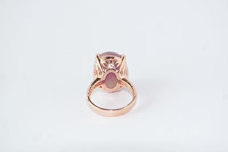 Natural Ruby and Tanzanite 25 Cts Ring Sterling Silver 925 with Rosegold Plated.