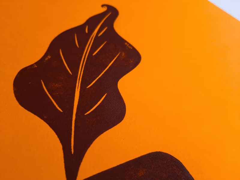 Gallery wall set of 2 wall art Linocut print His her face vase and funny plant