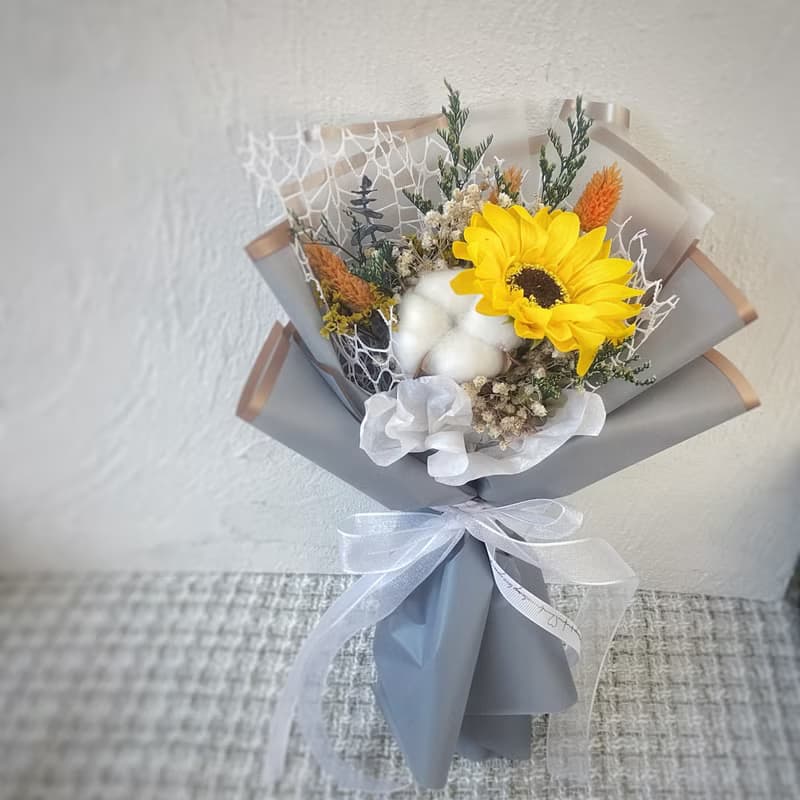 向陽祝福 棉棉太陽向日葵香皂花束