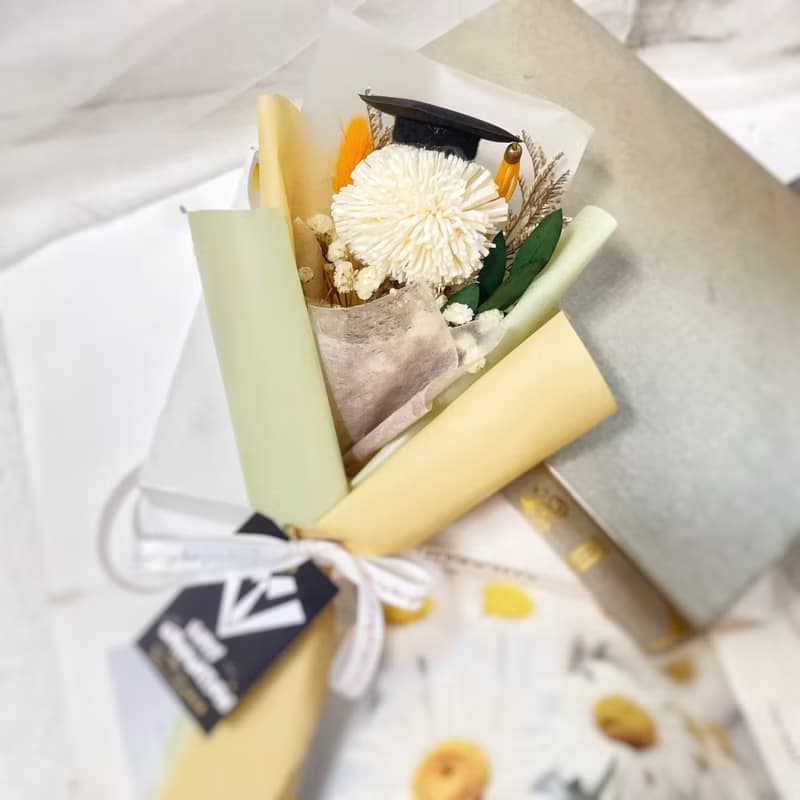 向陽祝福 棉棉太陽向日葵香皂花束
