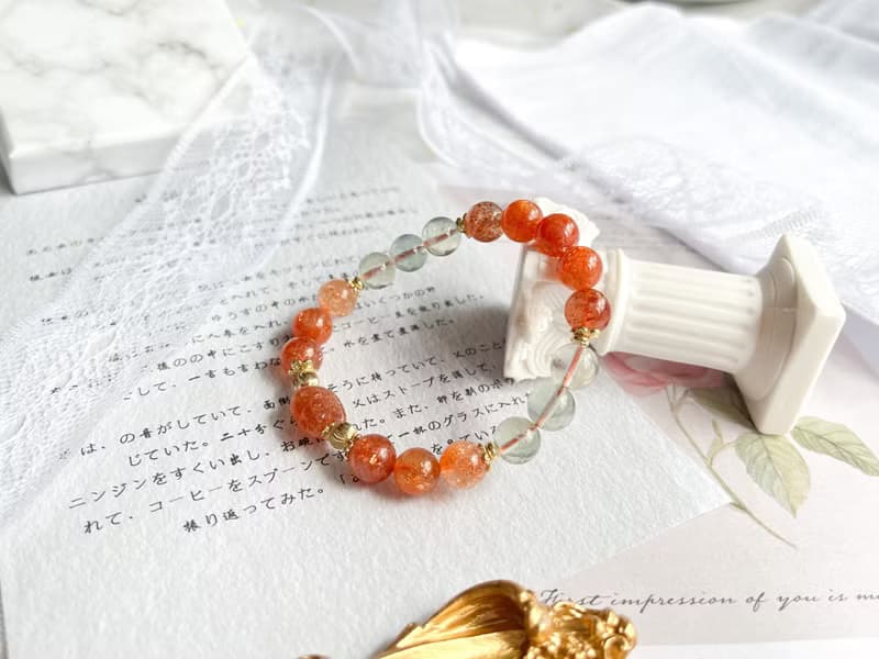 【一物一圖】阿魯沙日光石貔貅14K包金設計手鍊