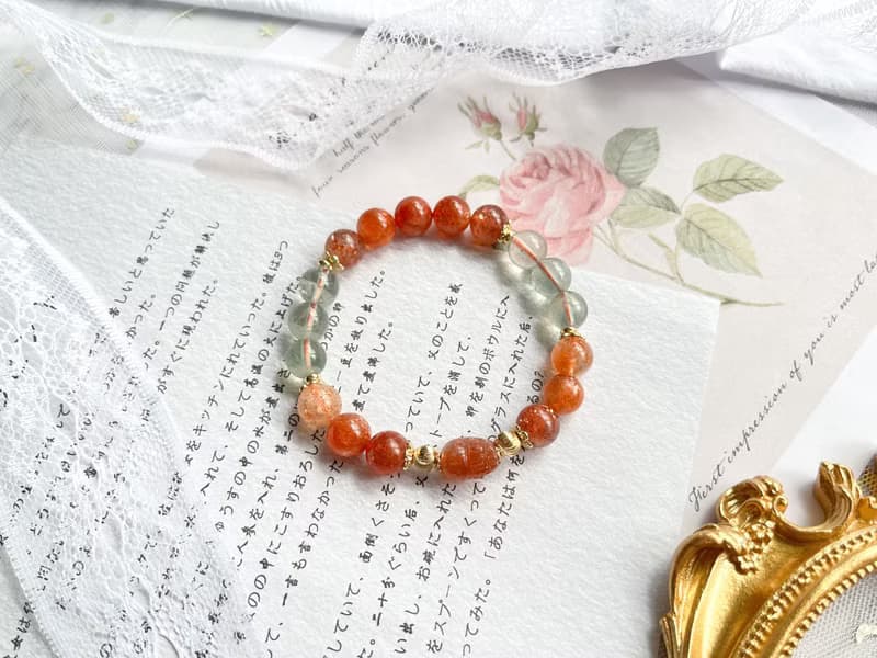 【一物一圖】阿魯沙日光石貔貅14K包金設計手鍊
