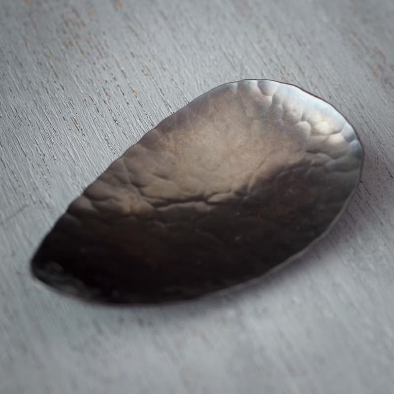 黒染めの純銅製の茶さじ- Tea Scoop - KOTO TEA