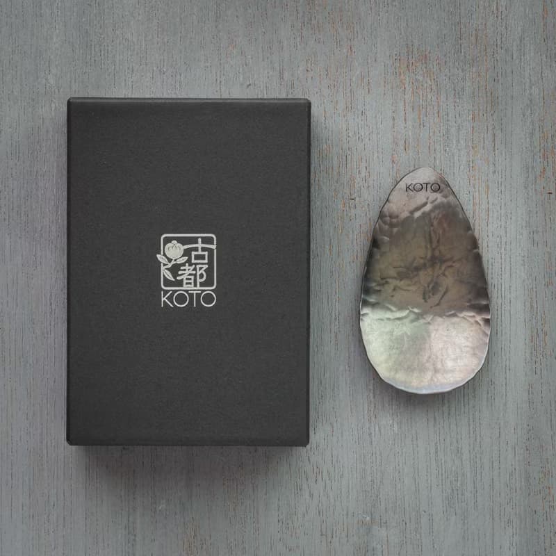 黒染めの純銅製の茶さじ- Tea Scoop - KOTO TEA