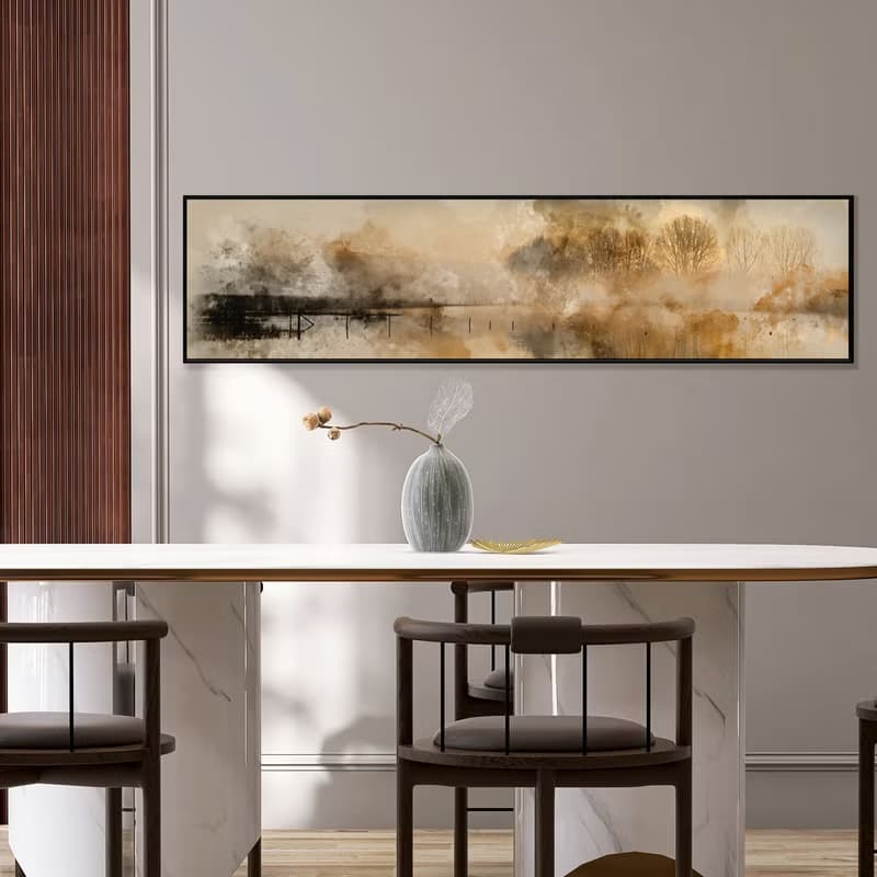 懷舊光景 - 復古抽象風景掛畫/臥室床頭裝飾掛畫/邊櫃擺設/入厝禮