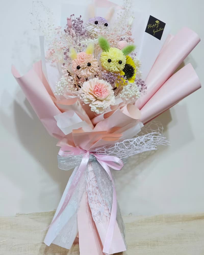 索拉兔兔花束