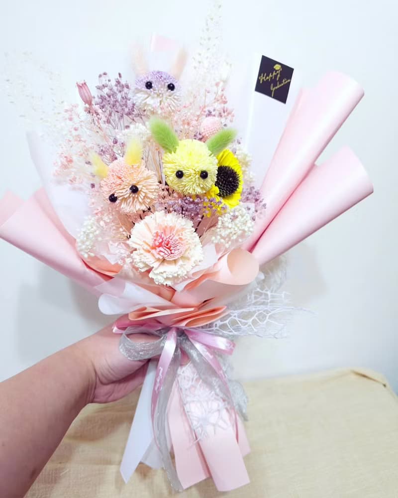 索拉兔兔花束