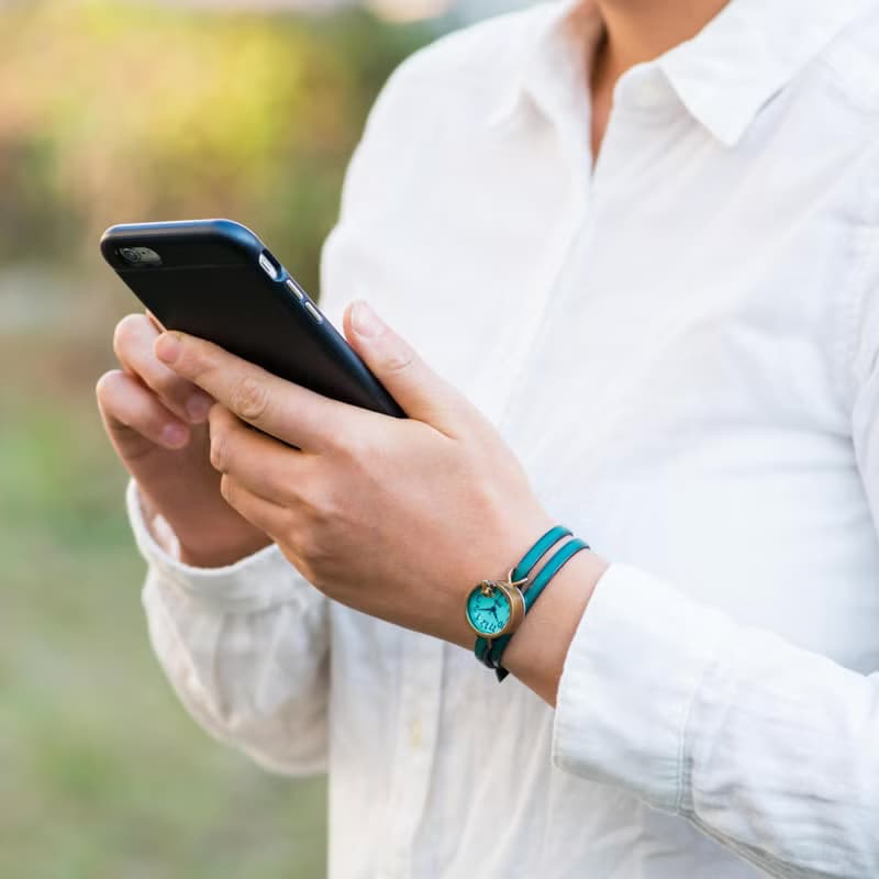 凝望池塘的青蛙款手錶薄荷綠SS