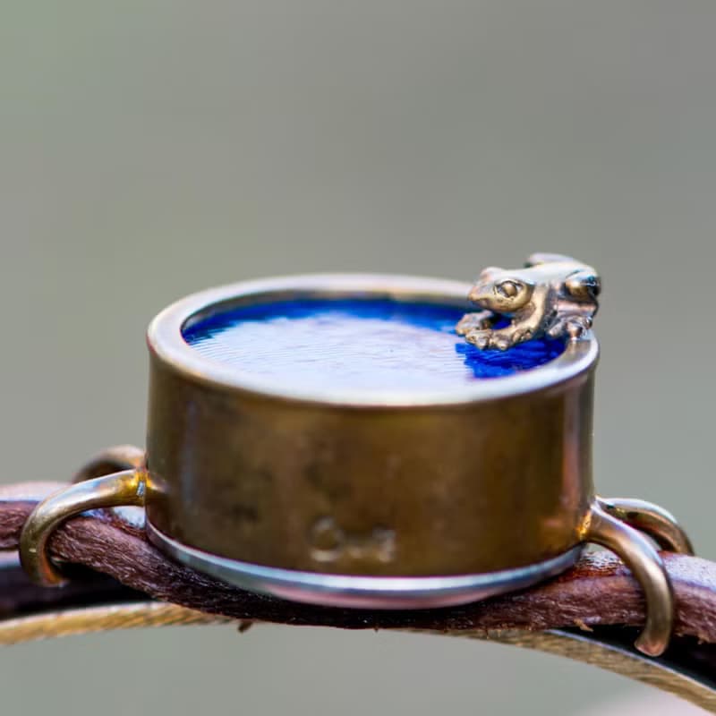 凝望池塘的青蛙款手錶薄荷綠SS