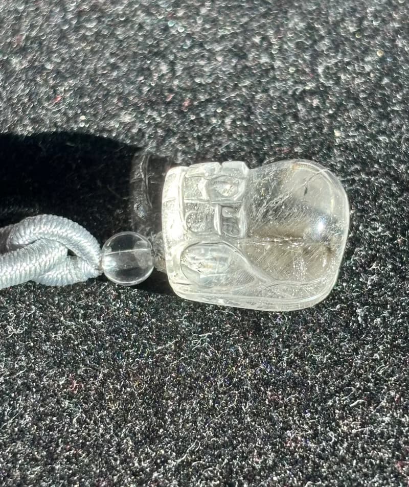 精品 板鈦 銀鈦晶 銀髮晶 吊墜 項鍊 順髪 貓眼 天然水晶 冰透