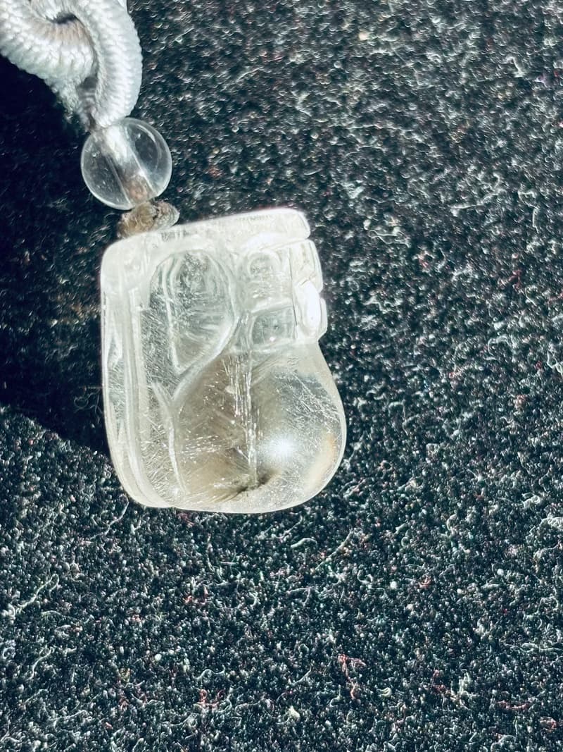 精品 板鈦 銀鈦晶 銀髮晶 吊墜 項鍊 順髪 貓眼 天然水晶 冰透