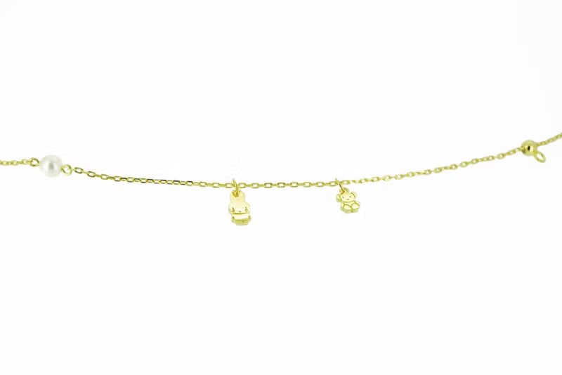 【Pinkoi x miffy】miffy哭了珍珠純銀手鏈