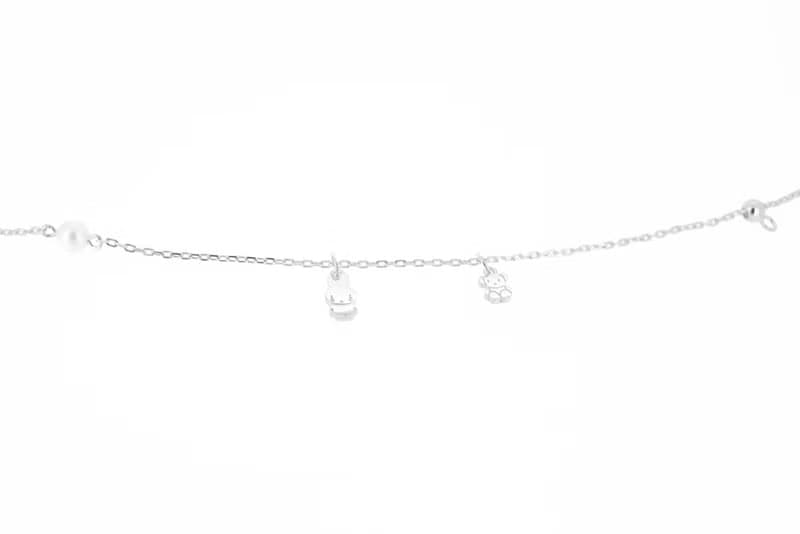 【Pinkoi x miffy】miffy哭了珍珠純銀手鏈