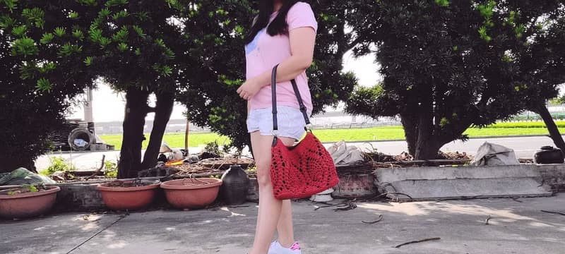 【現貨】Handmade手工編織/麻繩編織斜背包/肩背包/兩用包