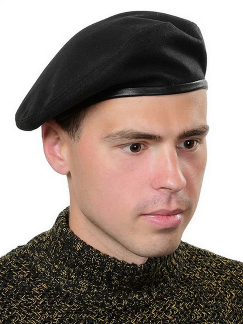 Military Spring Clothing Wool Beret Hat / Unique Military Fall Beret Hat