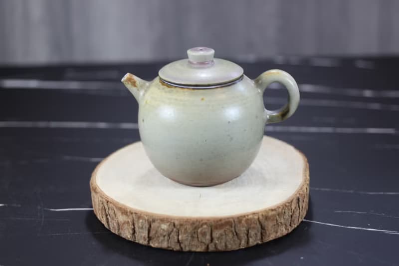 【母親節禮物】柴燒鈞窯 手拉坯茶壺 名家葉敏祥手工作品