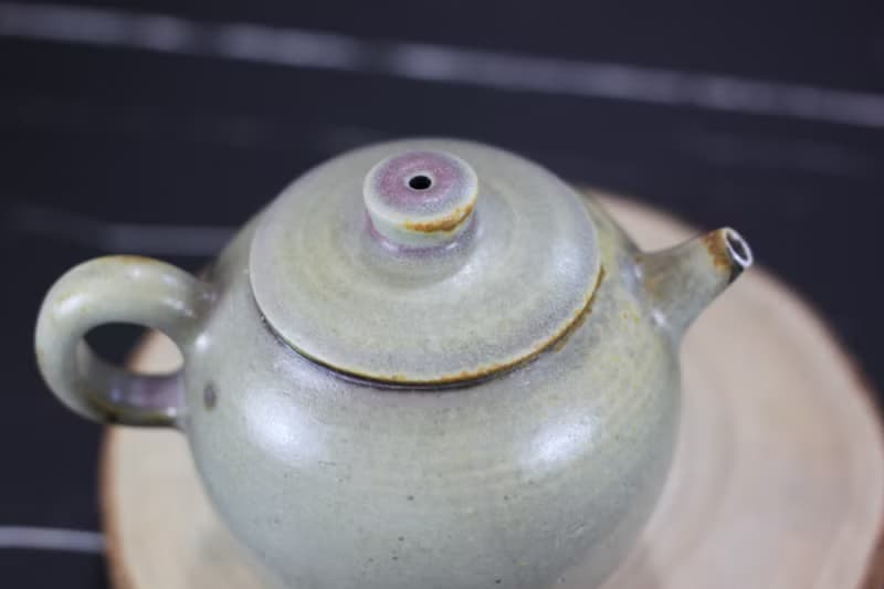【母親節禮物】柴燒鈞窯 手拉坯茶壺 名家葉敏祥手工作品