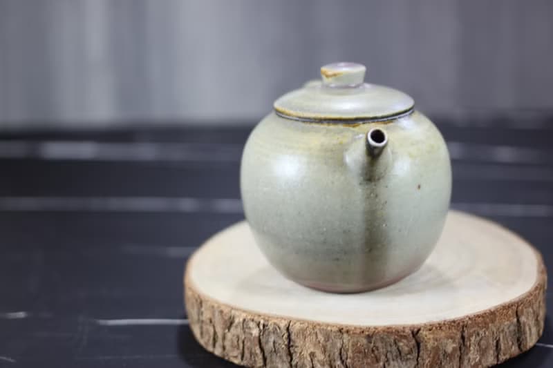 【母親節禮物】柴燒鈞窯 手拉坯茶壺 名家葉敏祥手工作品
