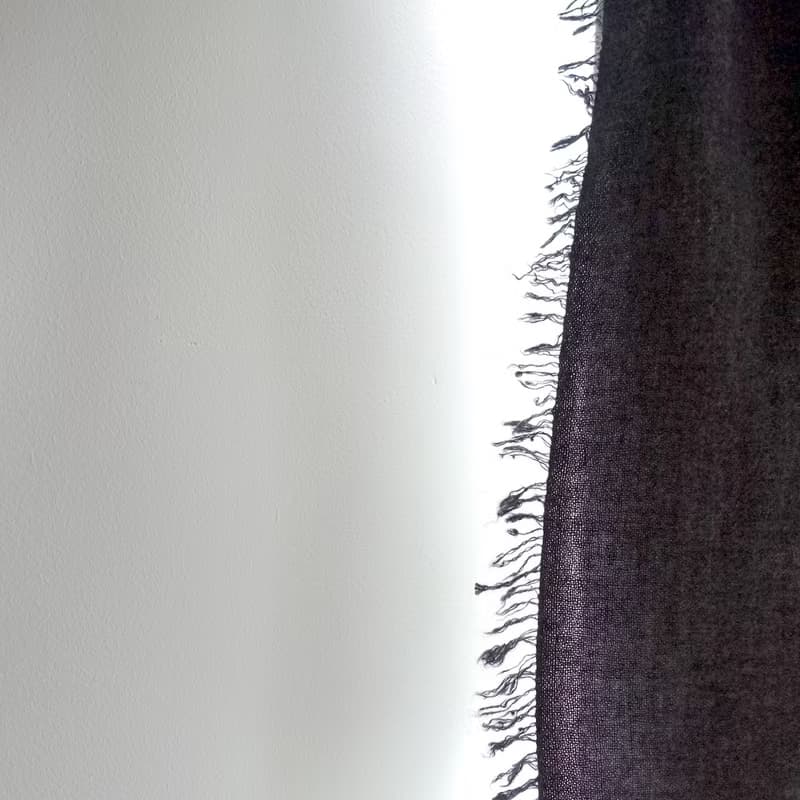 【自然而然-深灰】100% Cashmere・高密平織・原色羊絨披肩