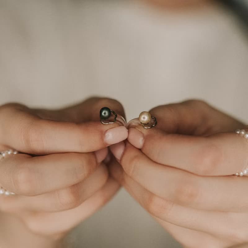 Clara_天氣珍珠耳環