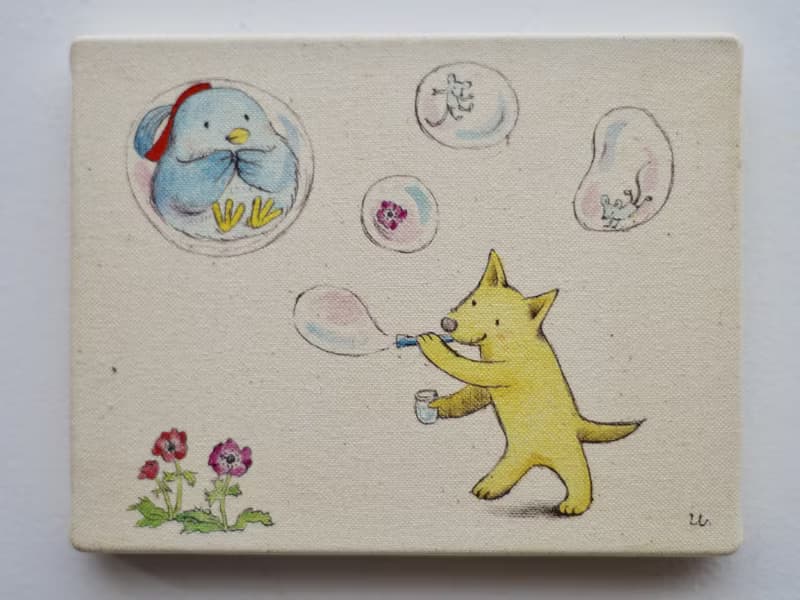 原画  しゃぼん玉