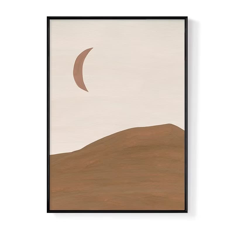 幾何 • 月 - 月亮/復古/暖色/家居/民宿/工作室/送禮/佈置/背景