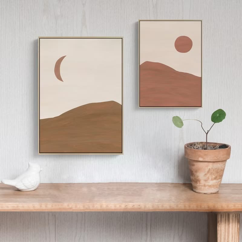 幾何 • 月 - 月亮/復古/暖色/家居/民宿/工作室/送禮/佈置/背景