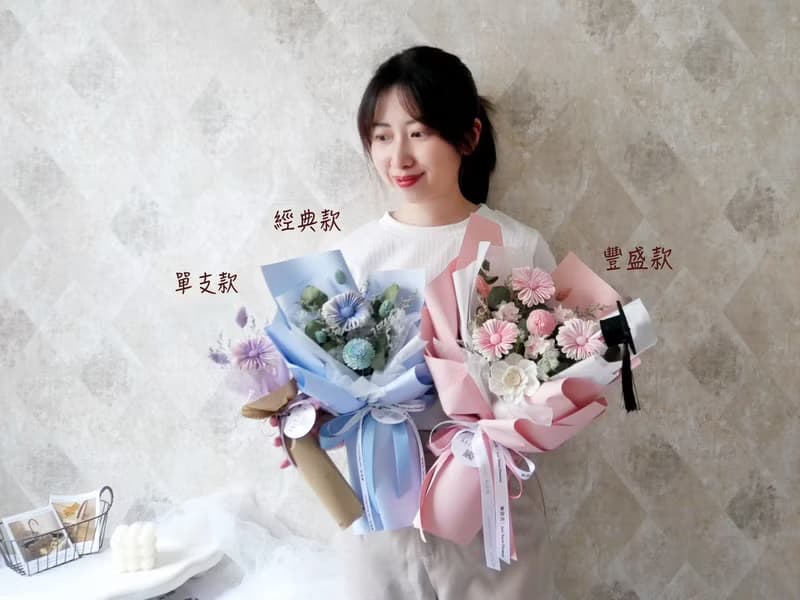 畢業季限定【經典款索拉向日葵乾燥花束4色】畢業禮物/畢業花束